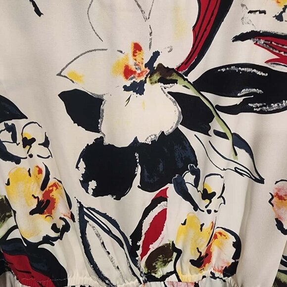 Signature Collection Dress Women Size 2X Multicolor Floral Sleeveless Scoop Neck - Picture 8 of 11